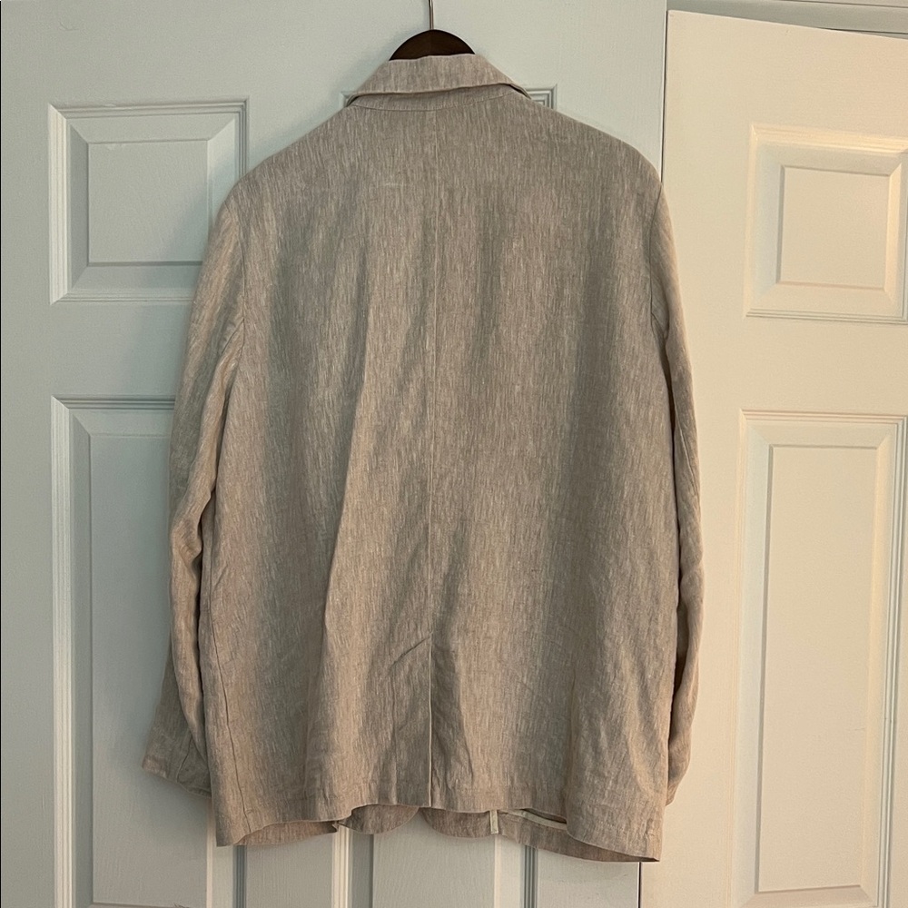 Linen Relaxed Fit Boyfriend Blazer - Picture 4 of 6